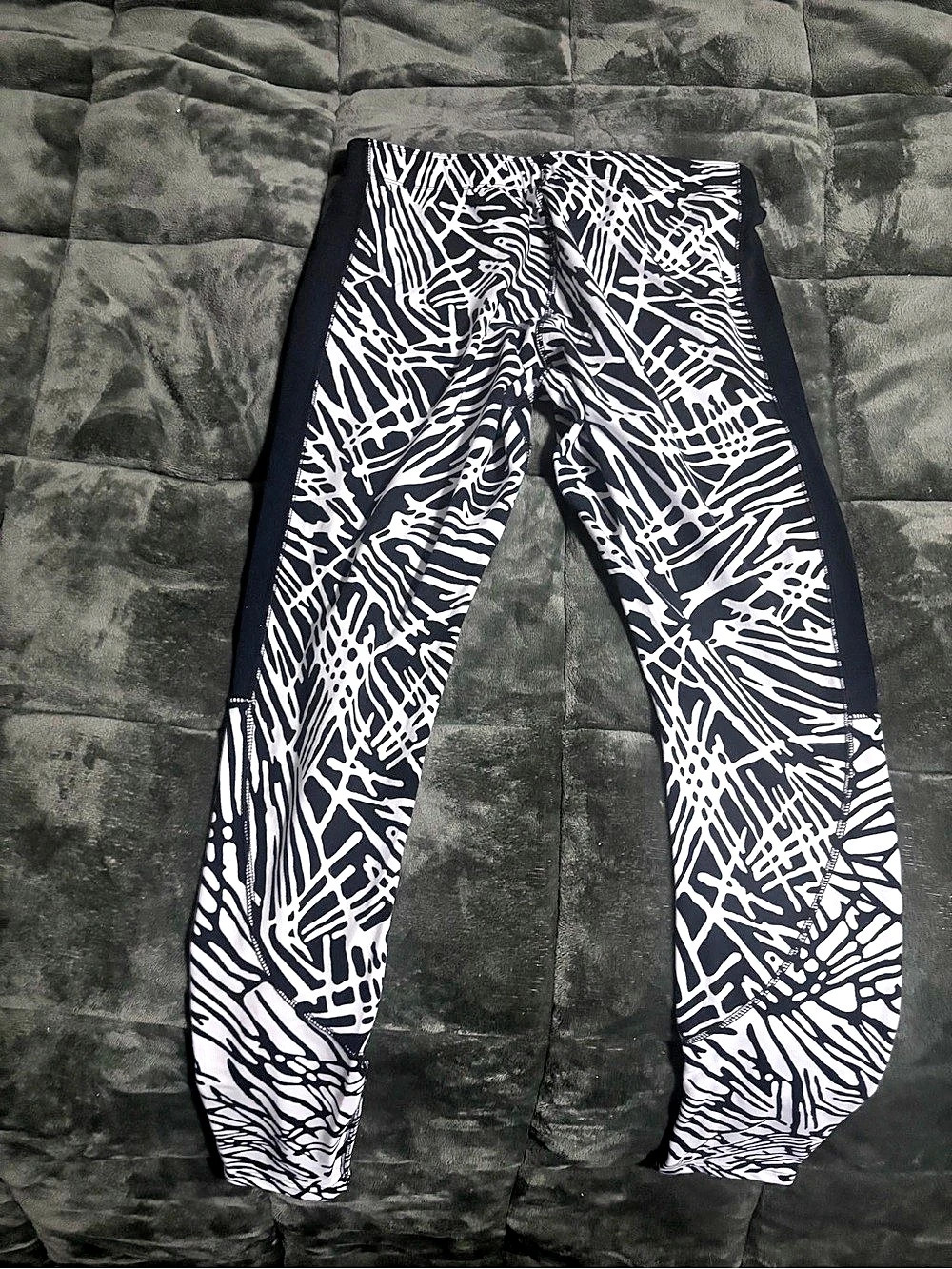 Nike Just Do It Graphic Leggings Black & White